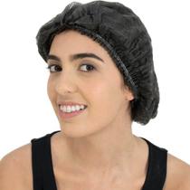 Santa Clara - Touca Descartável Não Tecido Preta (25 Peças)