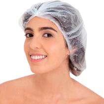 Santa Clara - Touca Plástica Descartável para Banho Transparente (50 Peças) Santa Clara - Touca Plástica Descartável para Banho Transparente (50 Peças)