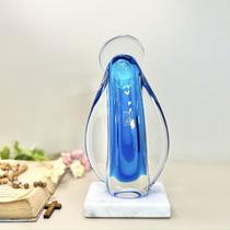 Santa De Cristal Murano Azul - Cristais São Marcos Com Base