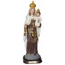 Santa Imagem Nossa Senhora Do Carmo Resina 31cm - Gici Decor