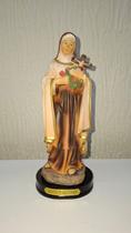 Santa terezinha religiosa de resina 22cm