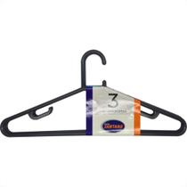 Santana Cj.Cabides Adulto Preto C/3 -563