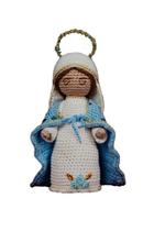 Santinha linda de crochê amigurumi nossa senhora das graças