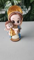 Santinha Nossa Senhora Da Saúde Em Biscuit 10cm