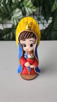 Santinha Nossa Senhora Do Perpétuo Socorro De Biscuit 10cm