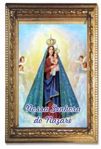 Santinho Nossa Senhora de Nazaré 500 un c/ oração no verso - Dmk grafica