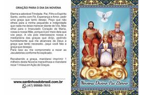 Santinhos Novena Divino Pai Eterno - 10x14