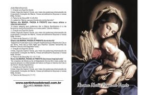 Santinhos Novena Maria Passa na Frente - 10x14 cm