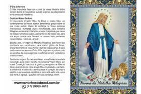 Santinhos Novena N S Sra Nossa Senhora Medalha Milagrosa - 10x14 cm Santinhos Novena N S Sra Nossa Senhora Medalha Milagrosa - 10x14 cm