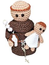 Santo Antônio C/ Menino Jesus Crochê / Amigurumi Santo Antônio C/ Menino Jesus Crochê / Amigurumi