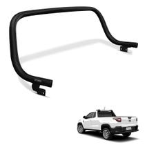 Santo Antonio Fiat Strada 2021 a 2023 Tubolar Preto em Aço Santo Antonio Fiat Strada 2021 a 2023 Tubolar Preto em Aço