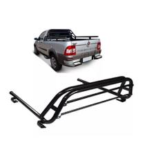 Santo Antonio Fiat Strada Até 2013 Cabine Estendida Com Corrimão Preto