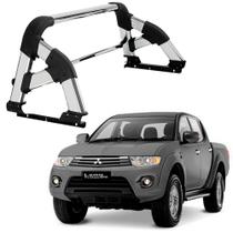 Santo Antônio L200 Triton 2014 2015 2016 Cromo c/ barra Santo Antônio L200 Triton 2014 2015 2016 Cromo c/ barra