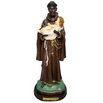 Santo Imagem São Benedito Resina 31cm