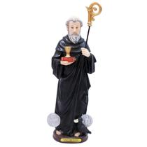 São Bento Monge Italiano 30cm - Enfeite Resina São Bento Monge Italiano 30cm - Enfeite Resina