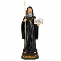 São Bento Resina 18cm Santo Protetor Decoração Católica São Bento Resina 18cm Santo Protetor Decoração Católica