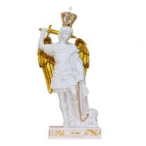 São Miguel Arcanjo Branco 20cm de Resina São Miguel Arcanjo Branco 20cm de Resina
