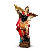 São Miguel Arcanjo Guerreiro Escultura Tradicional 30cm - Divinário