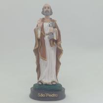 São Pedro 15cm - Imagem em Resina Nacional