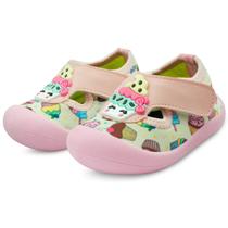 Sapameia Infantil Menina Antiderrapante Mz Shoes Bebê Enfeite Cupcake