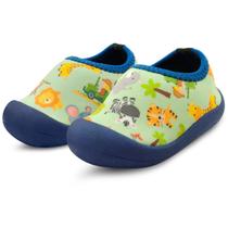 Sapameia Infantil Menino Antiderrapante Mz Shoes Bebê Animais - Mzshoes