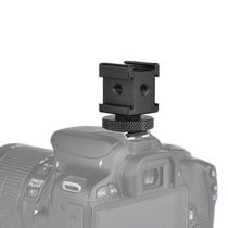 Sapata Cabeça Tripla Cold Shoe Montagem Em Câmeras E