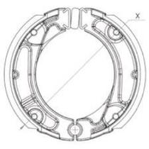 Sapata de Freio Honda Pop 100 2007 a 2015 DIA-FRAG DFH-00123 Sapata de Freio Honda Pop 100 2007 a 2015 DIA-FRAG DFH-00123