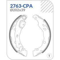 Sapata de Freio Renault Symbol 2009 a 2013 COBREQ 2763-CPA