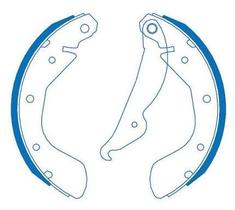 Sapata de Freio Traseira Classic Corsa Tigra 1994 em diante Jurid HQJ-509A sistema TRW / Teves Com Haste Sapata de Freio Traseira Classic Corsa Tigra 1994 em diante Jurid HQJ-509A sistema TRW / Teves Com Haste