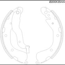 Sapata Freio Chevrolet Onix Plus 2019 a 2024 Fras-Le