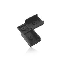 Sapata L de Canto de 40 X 40 Mm Preta Para Móveis - Bigfer