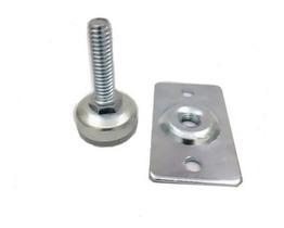 Sapata Niveladora 1/4 20mm Com Chapa 20 Unidades