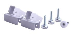 Sapata P/móveis 1/4 C/chapa U Branca 15mm 04 Peças