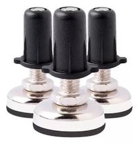 Sapata Pé Nivelador Pequeno Com Bucha 1/4x22mm 100 Pçs Sapata Pé Nivelador Pequeno Com Bucha 1/4x22mm 100 Pçs