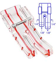 Sapata Ponto Reto Costura 1/4 6,4mm 1/8 3,2mm Janome Brother Sapata Ponto Reto Costura 1/4 6,4mm 1/8 3,2mm Janome Brother