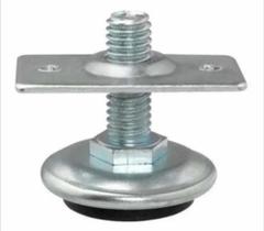 Sapata Regulavel P/móveis 3/8 C/chapa Fixação 16 Unidades