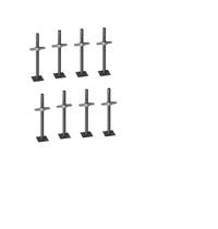 Sapata Regulável Para Andaime 8 Peças De 45Cm Cada Sapata Regulável Para Andaime 8 Peças De 45Cm Cada