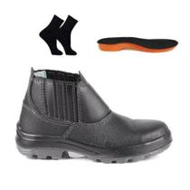 Sapatão Bota Segurança Bico Pvc Bracol Ca + Palmilha + Meia