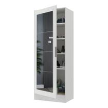 Sapateira 1 Porta Com Espelho Jade Multimóveis V6006 Branca Sapateira 1 Porta Com Espelho Jade Multimóveis V6006 Branca