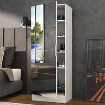 Sapateira 1 Porta com Espelho Jade Plus Multimóveis Branca Sapateira 1 Porta com Espelho Jade Plus Multimóveis Branca