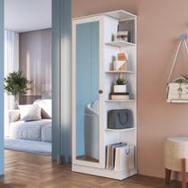 Sapateira 1 Porta com Espelho Paris Fidelitá Branco Sapateira 1 Porta com Espelho Paris Fidelitá Branco