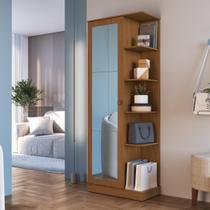 Sapateira 1 Porta com Espelho Paris Fidelitá Freijó