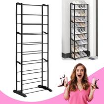 Sapateira 10 Andares Grande Vertical, Organizador de Sapatos, Tênis e Chinelos, Ideal para Entrada, Hall, Quarto ou Closet Sapateira 10 Andares Grande Vertical, Organizador de Sapatos, Tênis e Chinelos, Ideal para Entrada, Hall, Quarto ou Closet