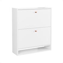 Sapateira 2 Portas Basculante Prateleira Interna Organizadora 15 Pares Calçado Unissex Decoração Multiuso - Prado Móveis