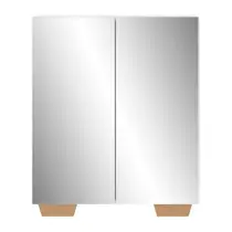 Sapateira 2 Portas Com Espelho Nina Branca/natural