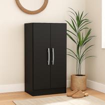 Sapateira 2 Portas e 3 Prateleiras Monaco Preto Sapateira 2 Portas e 3 Prateleiras Monaco Preto