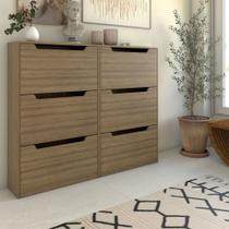 Sapateira 6 Portas para 24 Pares Sapato Amêndoa - Panorama Móveis Sapateira 6 Portas para 24 Pares Sapato Amêndoa - Panorama Móveis