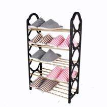 Sapateira 8 pares organizador sala quarto porta hall 4 prateleiras multiuso estante sapato Sapateira 8 pares organizador sala quarto porta hall 4 prateleiras multiuso estante sapato