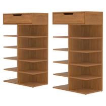 Sapateira Agata 1 Porta 99x60CM MDP Amadeirado Cedro Casa D Móveis Sapateira Agata 1 Porta 99x60CM MDP Amadeirado Cedro Casa D Móveis