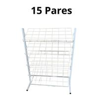 Sapateira Aramada Desmontavel de Chão Cor Branco 10 Pares Para Encaixe 50 x 42 x 100 cm